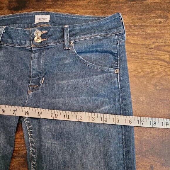 Hudson Jeans Size 28 Collin Flap Skinny Low Rise Medium Light Wash Western - Picture 7 of 11